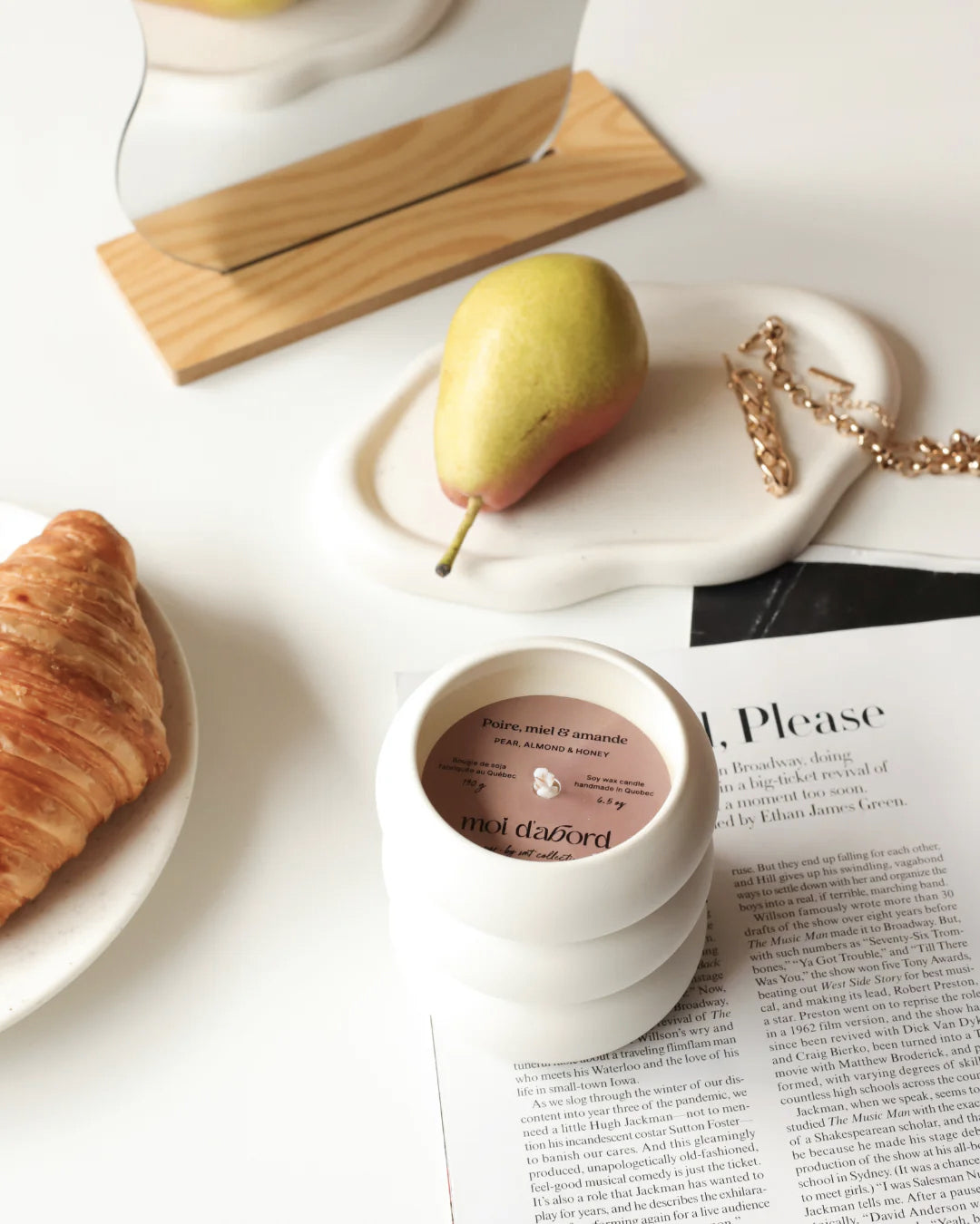 Bougie de soja Bubble - Poire, Miel & Amande - Moi D'abord - 190g